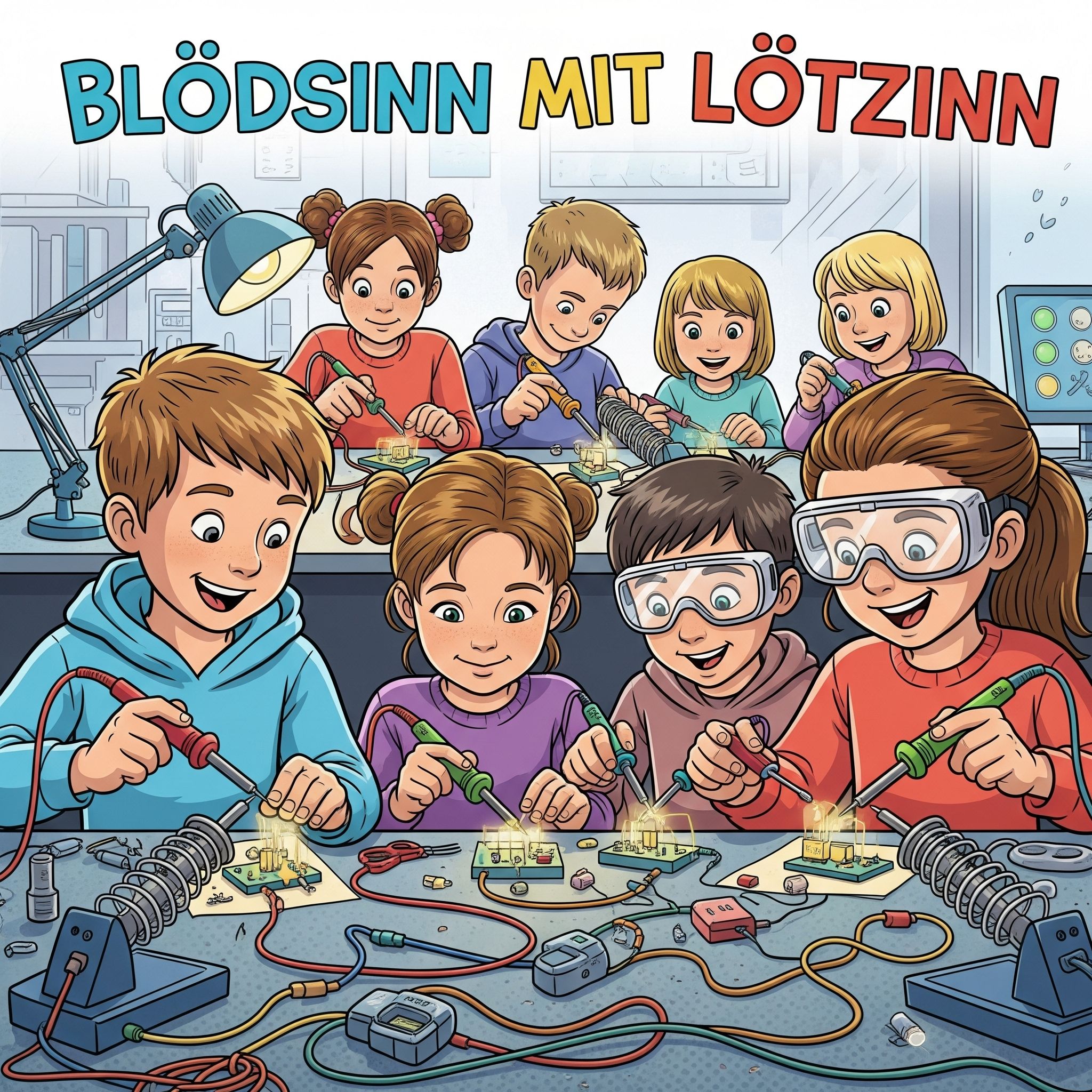 Kinder beim Löten